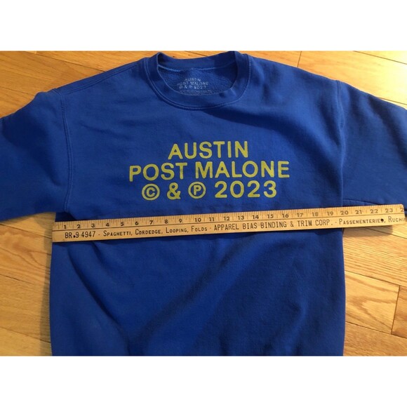 Post Malone 2023 Austin Tour If Yall Weren't Here Id Be Crying Sweatshirt Size M - Picture 3 of 6